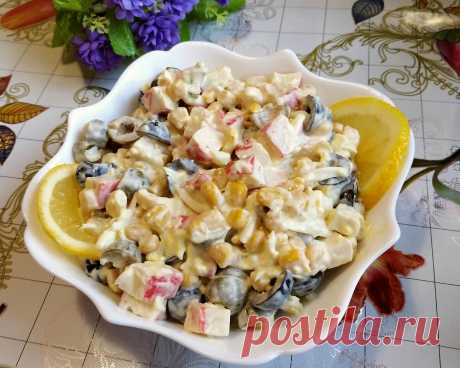 Мой любимый салат из 90-х. Вроде бы простой рецепт, но как же вкусно. Решающую роль играет заправка | Алина Калинина Простые рецепты | Яндекс Дзен