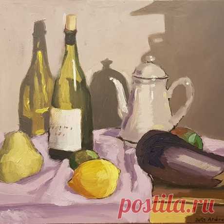 Petite nature-morte à l'huile pour commencer. #painting #art #artistic #frenchartist #oilpainting