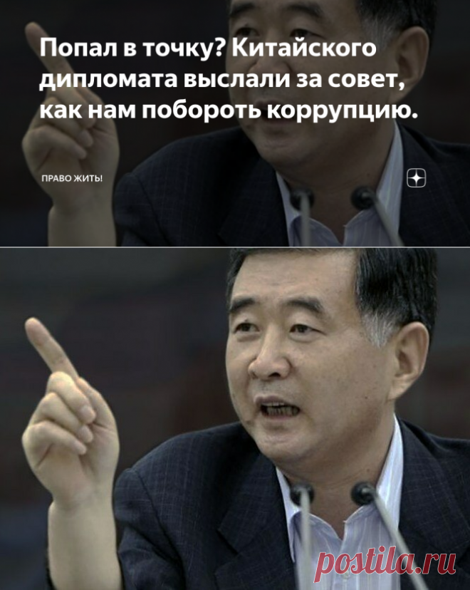 Попал в точку? Китайского дипломата выслали за совет, как нам побороть коррупцию. | Право жить! | Яндекс Дзен