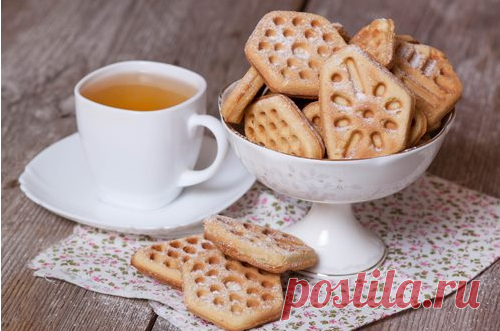 Вафельное печенье в вафельнице - рецепт с пошаговыми фото / Меню недели