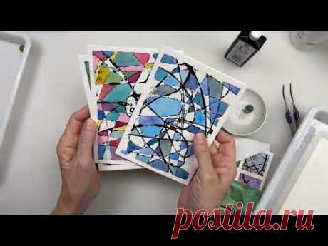 Marble Painting with Sumi Ink (Cat Intro)