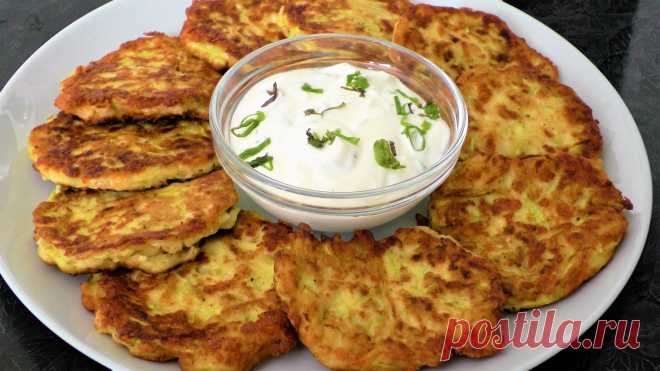 Минутная Вкуснота На Завтрак! Оладушки из кабачков с сыром.