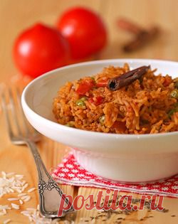 Томатный рис с корицей - кулинарный рецепт.