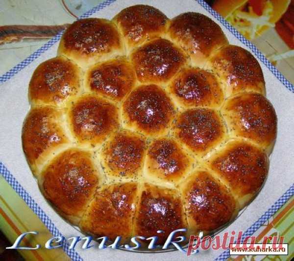Рецепт: Пирог из булочек с ветчиной и сыром - Torta Danubio
