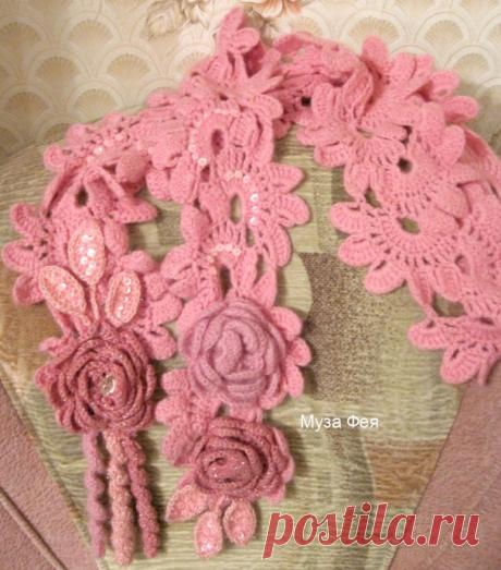 Шарфик крючком.