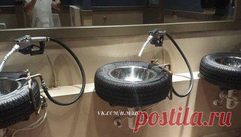 Умывальник на заправке