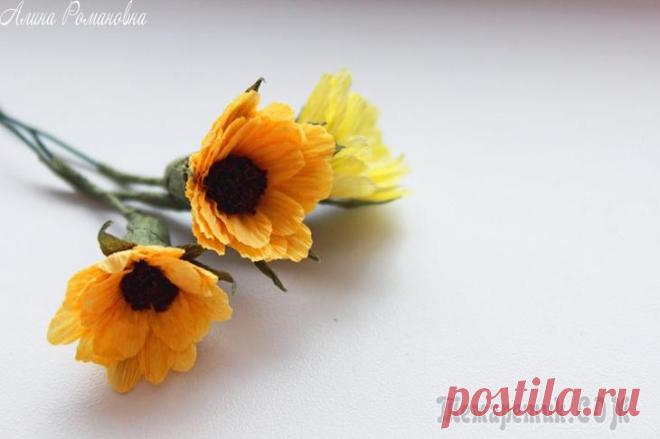 Создаем простые маленькие цветочки для букета - запись пользователя AlinaRomanovna (Алина) в сообществе Прочие виды рукоделия в категории Флористика, топиарии