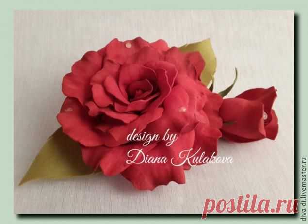 Создание розы из фоамирана "Вивьен" - Ярмарка Мастеров - ручная работа, handmade