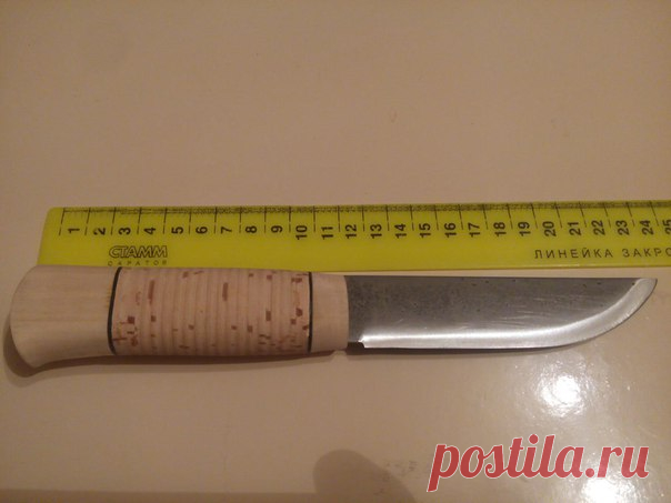 Привет всем! Мой очередной нож,сталь р6м5! Ножны в процессе,что скажете??