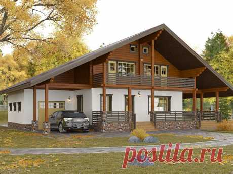 Проекты деревянных домов под ключ из бревна и бруса