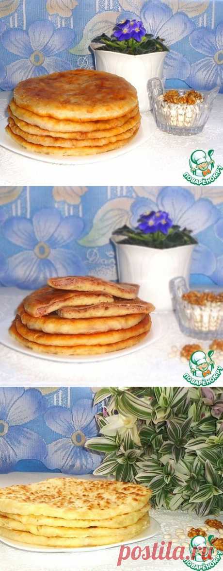 Постные лепёшки с фасолью и грецкими орехами - кулинарный рецепт