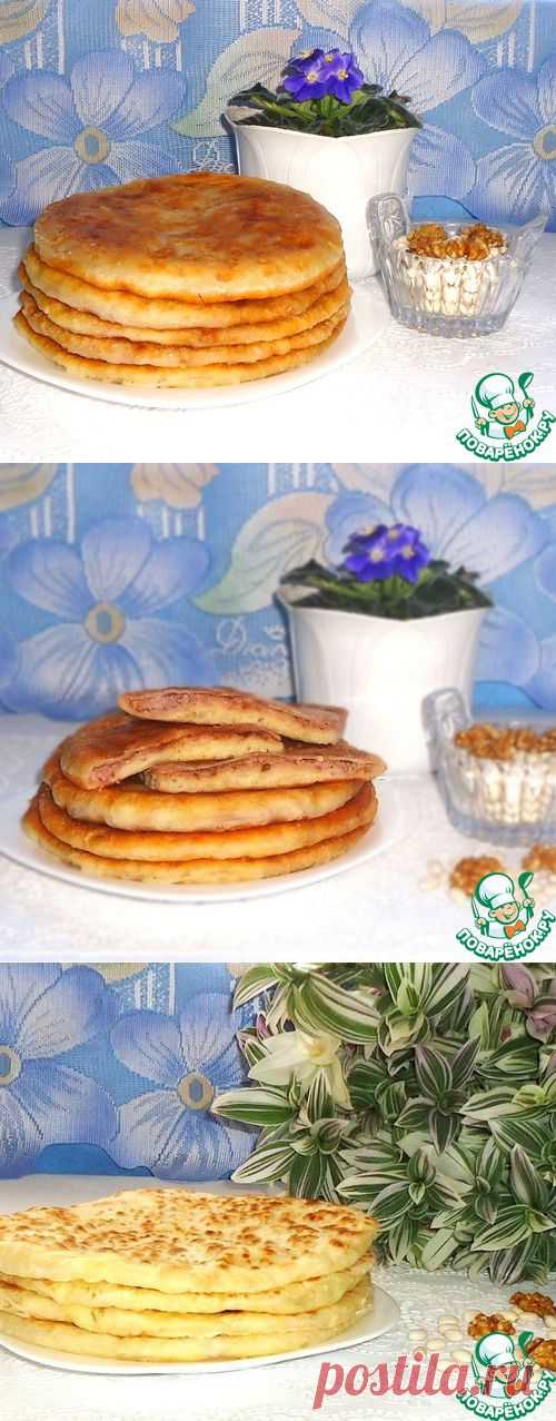 Постные лепёшки с фасолью и грецкими орехами - кулинарный рецепт
