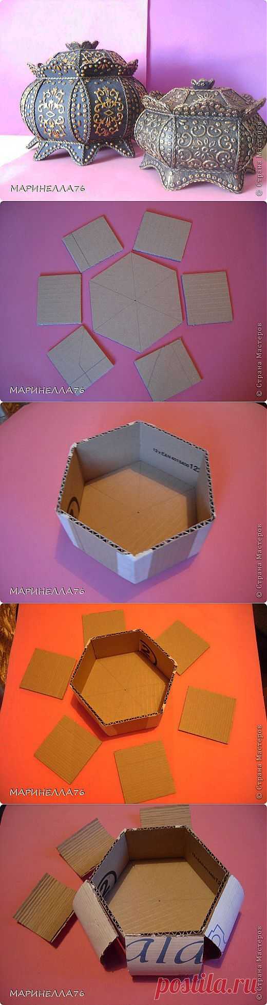 МК. Сказочный ларец из картона..