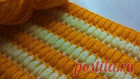 Простейший пышный узор крючком. Быстро, просто и красиво