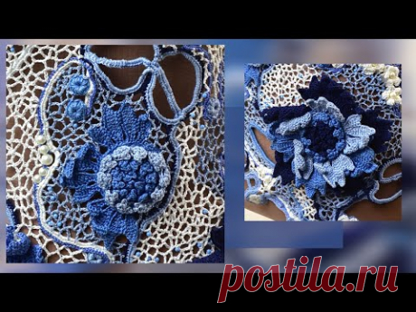 Уникальная КРАСОТА КРЮЧКОМ! Супер ИДЕЯ для создания кофточки в ИРЛАНДСКОЙ ТЕХНИКЕ
