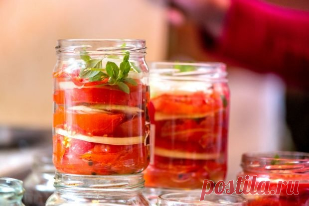 Помидоры в желе с желатином на зиму — Домашняя кулинария