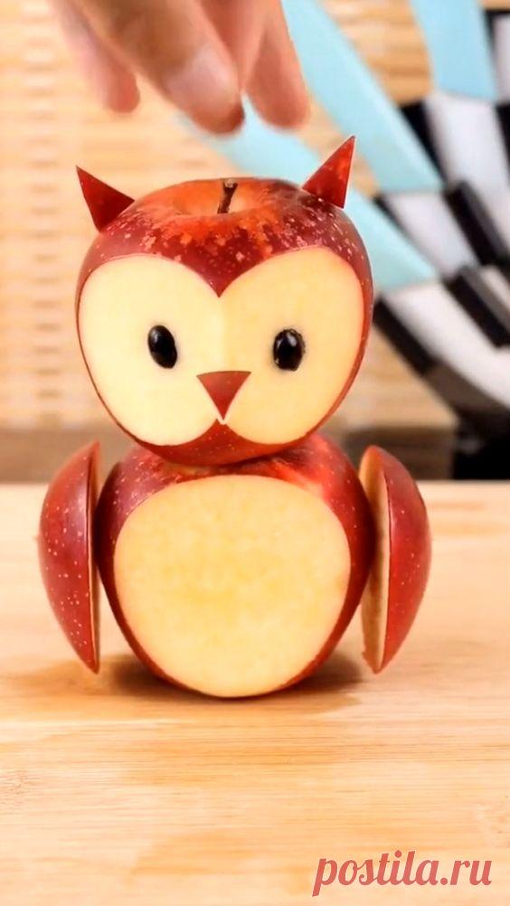 Owl from apple, creativity is inside anyone.
