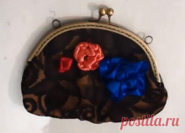 Сумочка с фермуаром - Online Rukodelie