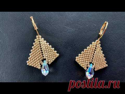 Мерцание серьги 💎 #beadingtutorial  #diy