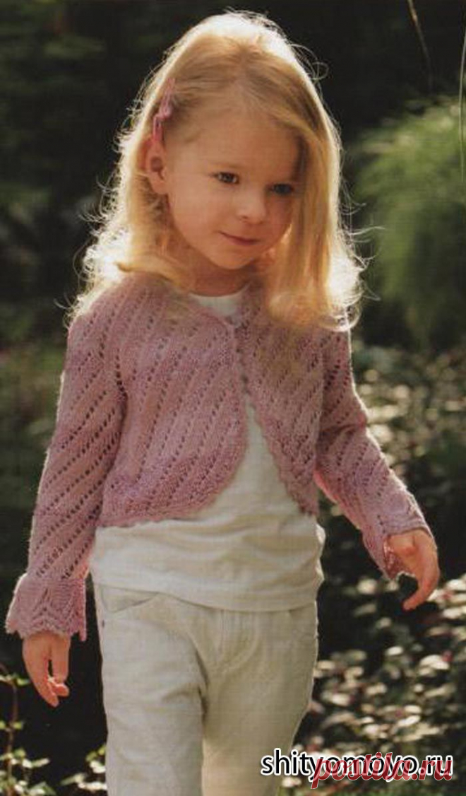 Детское болеро, связанное спицами. Описание и схемы вязания бесплатно/Для детей/Вязание/Статьи / Шитье, вязание, рукоделие, бисероплетение