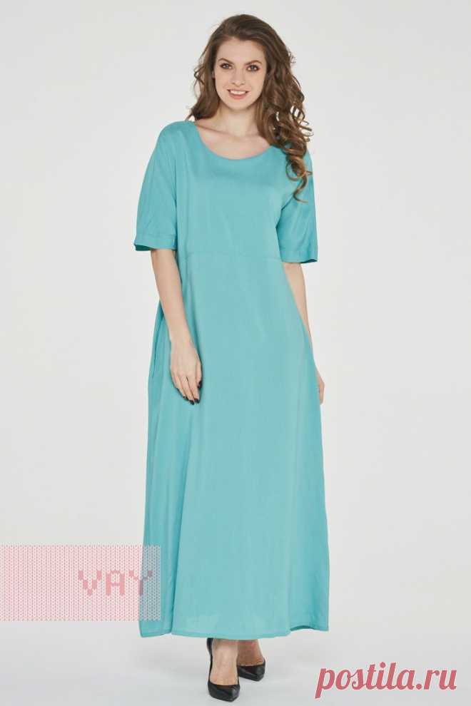 Летние платья от марки VAY. Женские летние платья VAY (артикул 191-3485), цветовое решение аква море. Ещё больше женских платьев марки ВЭЙ на оптовом сайте производителя VAY - Ньювэй.ру https://www.newvay.ru