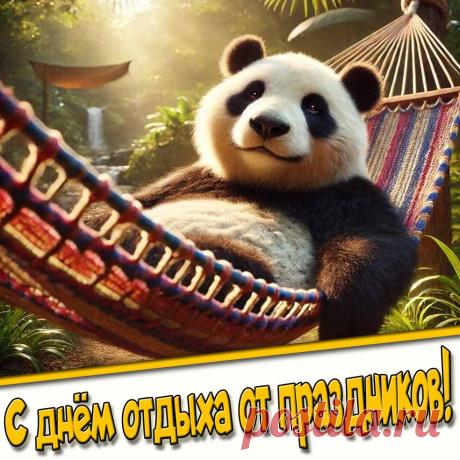 С днем отдыха! Пусть этот день подарит тебе абсолютный релакс и поможет восполнить запас сил. Открытки на День отдыха от праздников!