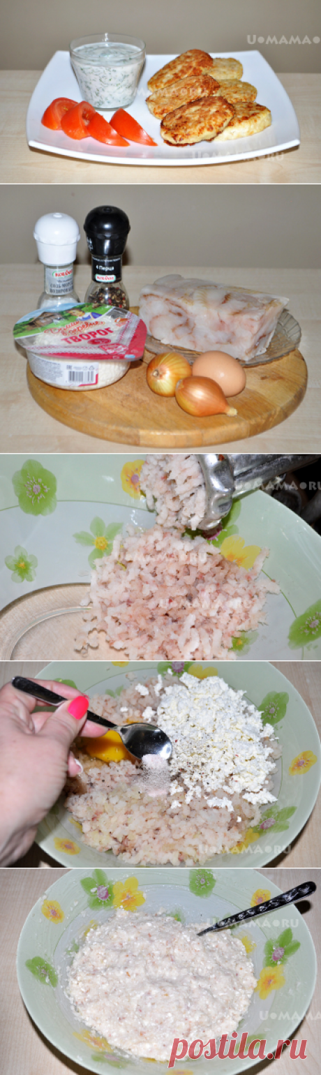 Рецепт вкусных и нежных рыбных котлет с творогом.