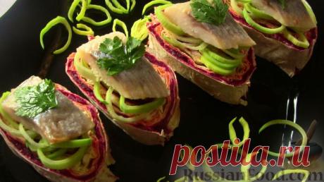 Сельдь под шубой рулетом на RussianFood.com