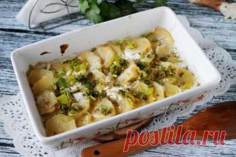 Картофель, запеченный в сметане
