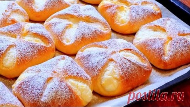 БЕРУ ТВОРОГ! ГОТОВЛЮ ДВА РАЗА В ДЕНЬ И ПРОСЯТ ЕЩЁ! СКАЗОЧНО ВКУСНАЯ ЦАРСКАЯ ВЫПЕЧКА! БУЛОЧКИ КАК ПУХ