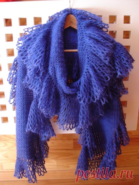 шарф-крючком
