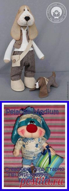 Текстильные собачки. Пять выкроек
