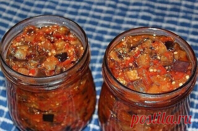 Пикантные баклажаны по-грузински — Домашняя кулинария
