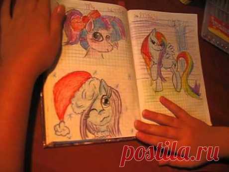 Разворот в личном дневнике своими руками DIY/"My Little Pony"/Мой ЛД/ Подарки Поделки с детьми