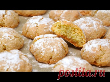 ИТАЛЬЯНСКОЕ ПЕЧЕНЬЕ из ТРЁХ ИНГРЕДИЕНТОВ! БЕЗ Муки и Масла! Рецепт Амаретти | Кулинарим с Таней