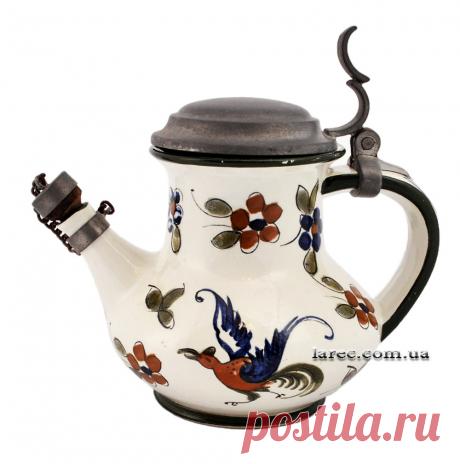 Фарфоровый кувшин для оливкового подсолнечного масла Capodimonte итальянская фабрика | Интернет-магазин подарков Ларец. Редкий экземпляр, коллекционный кувшин, история на сайте Ларец