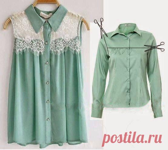 Переделка рубашки