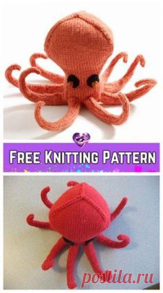 Knit Ollie Octopus Plush Toy Free Knitting Pattern