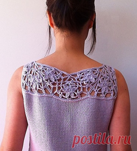 Ravelry: Вивиан - цветочные кружева верхней оболочки (вязание + вязать) модель Викки Чен