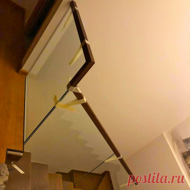 Ограждения лестницы самонесущие