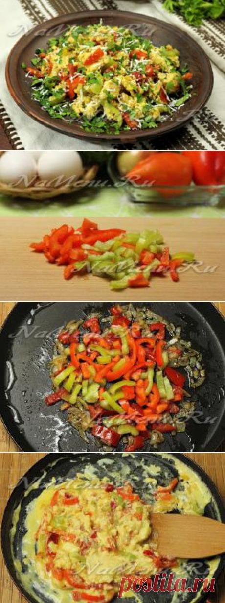 Омлет по-болгарски с брынзой и овощами