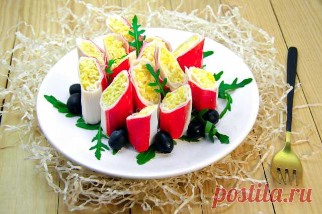 Крабовые палочки с сыром и яйцом закуска рецепт фото пошагово и видео - 1000.menu