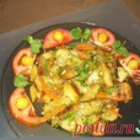 Жареный картофель "Хозяйка отдыхает" Кулинарный рецепт