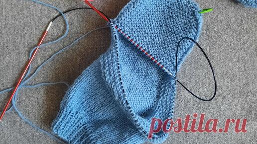 Вязаный детский плед - красиво и удобно! | Носочки на круговых спицах.
