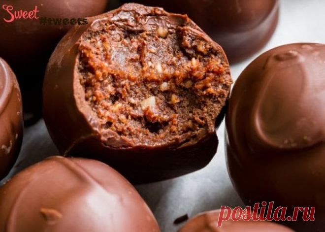 Миндальные трюфели с корицей