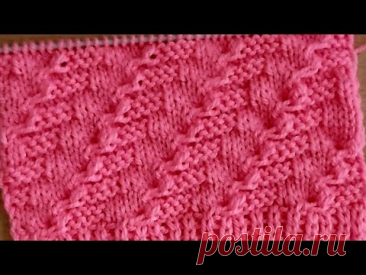 Тёплый,👍 эффектный узор спицами для свитера, пуловера, кардигана.