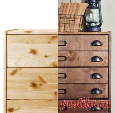 Apothecary cabinet from RAST chest of drawers - IKEA Hackers If you are wondering how to turn your RAST dresser into a handsome apothecary cabinet, I have just the hack for you. I think you can just score horizontal lines across the drawer fronts with a saw to create a faux apothecary cabinet style but I wanted more it realistic, with more texture.