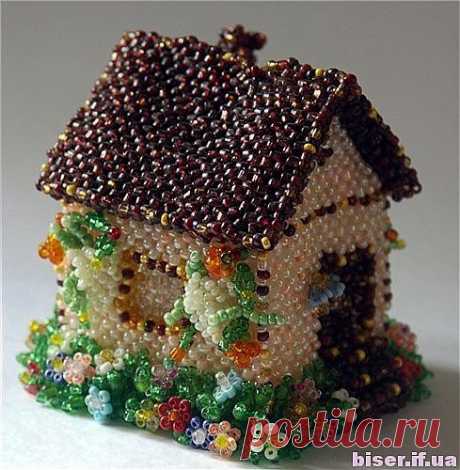 Домики из бисера. Схемы и вдохновлялки.
