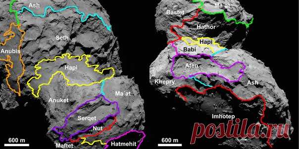 Как "Розетта" видит "великий раздел" кометы / Astro Analytics
