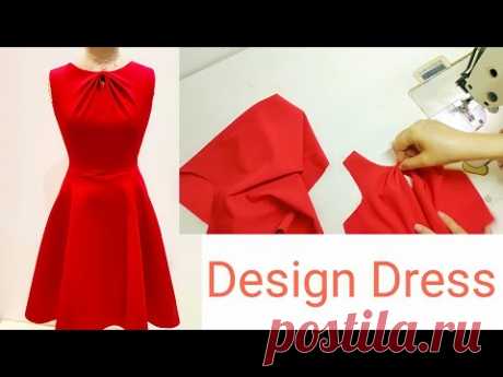 Thiết kế váy nơ liền đẹp| Design dress| Making Pattern